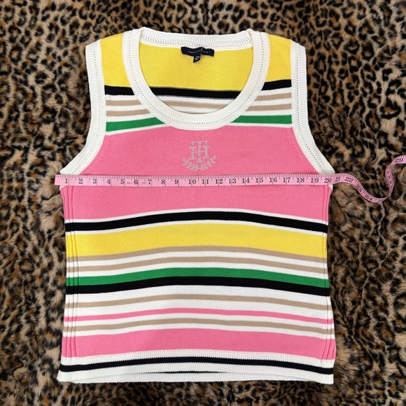 Tommy Hilfiger Pink and Yellow Striped Tank Top - Picture 6 of 7